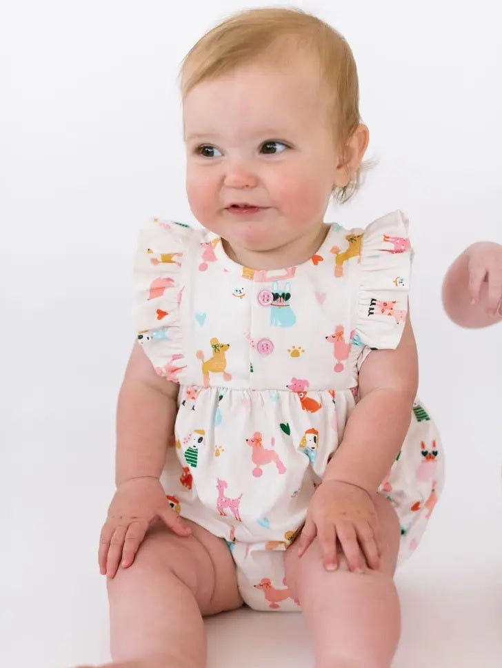 Betsy Romper in Puppy Love
