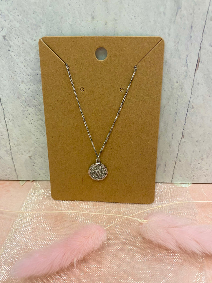 Silver Round Necklace
