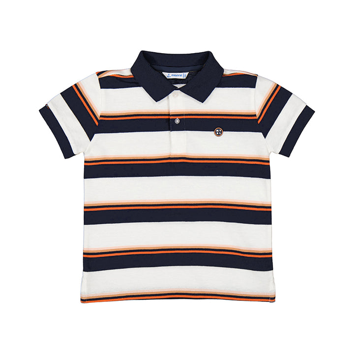 Stripes Polo Navy