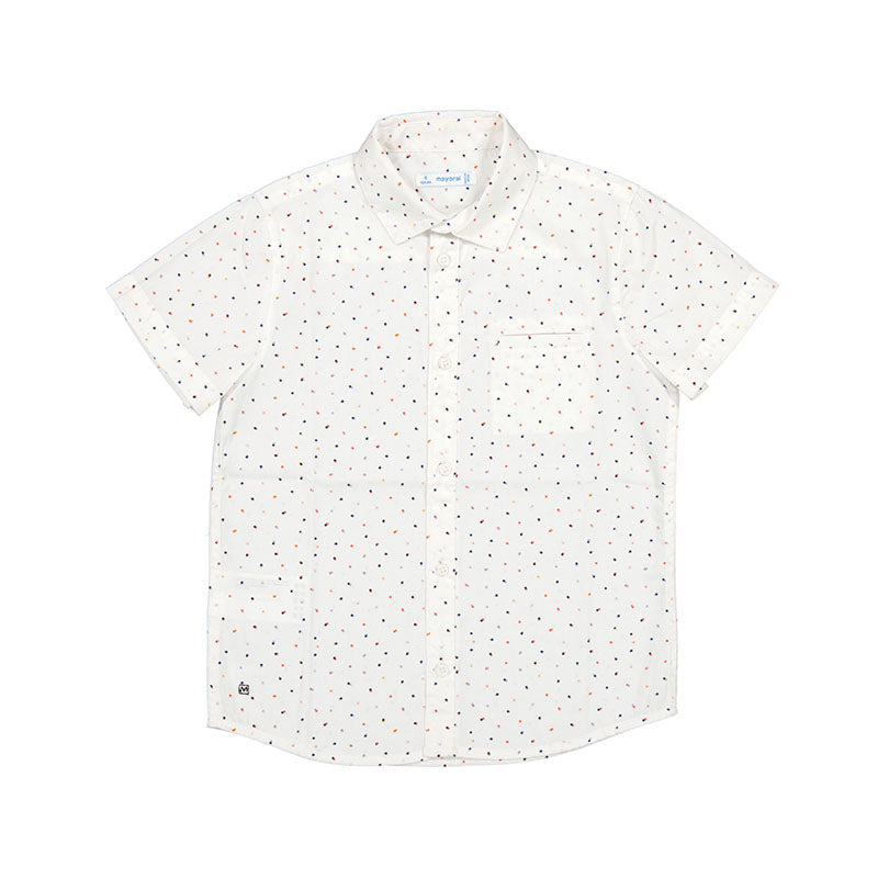 Micropatterned Shirt White