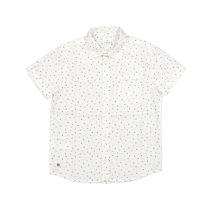 Micropatterned Shirt White