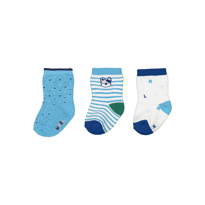 3 Sock Set - Maui Blue