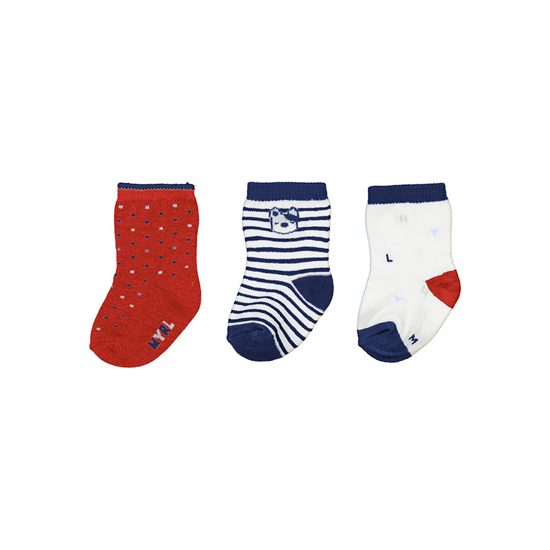 3 Sock Set - Red