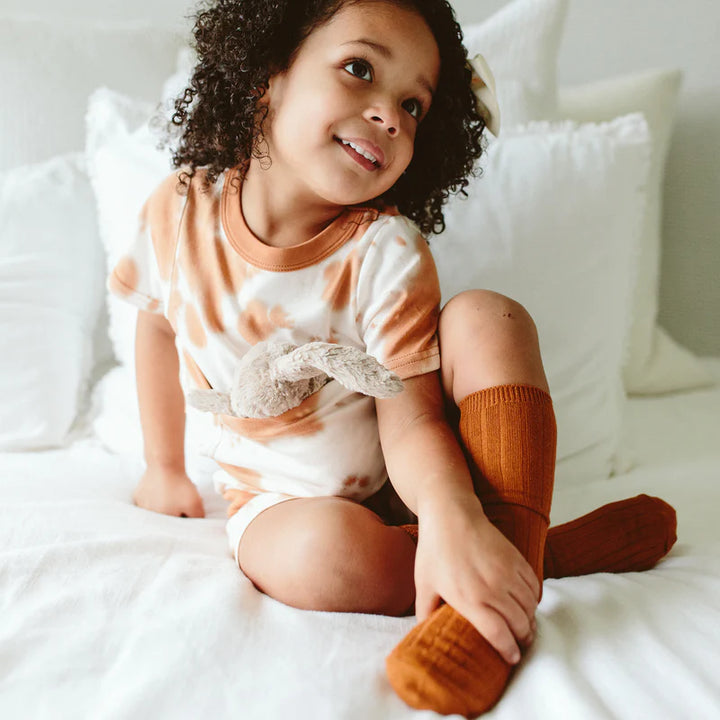 2pk Organic Cotton Knee High Socks - Garden