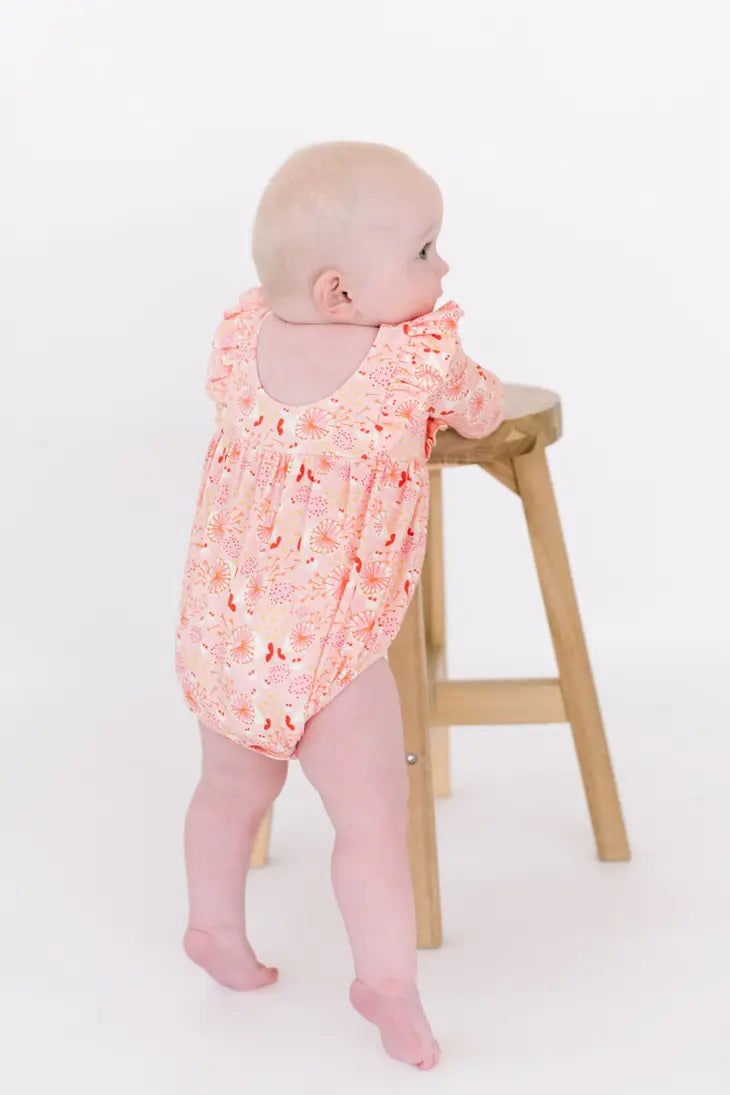 Leah Romper in Fluffy Wishes