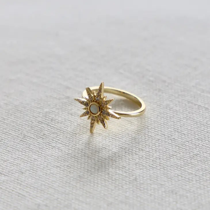 OPALITE STARBURST RING