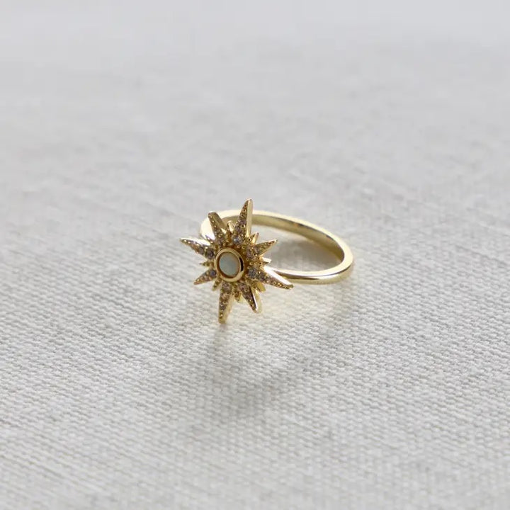 OPALITE STARBURST RING