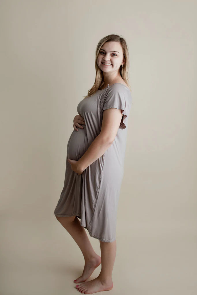 Harbor Mist Nursing Gown