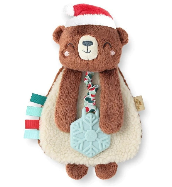 Holiday Bear Itzy Lovey Plush + Teether Toy