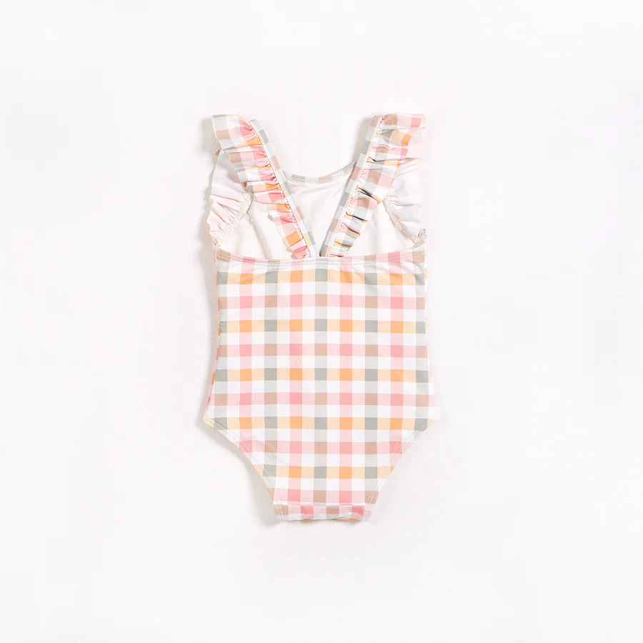 Summer Gingham One-Piece Swimsuit