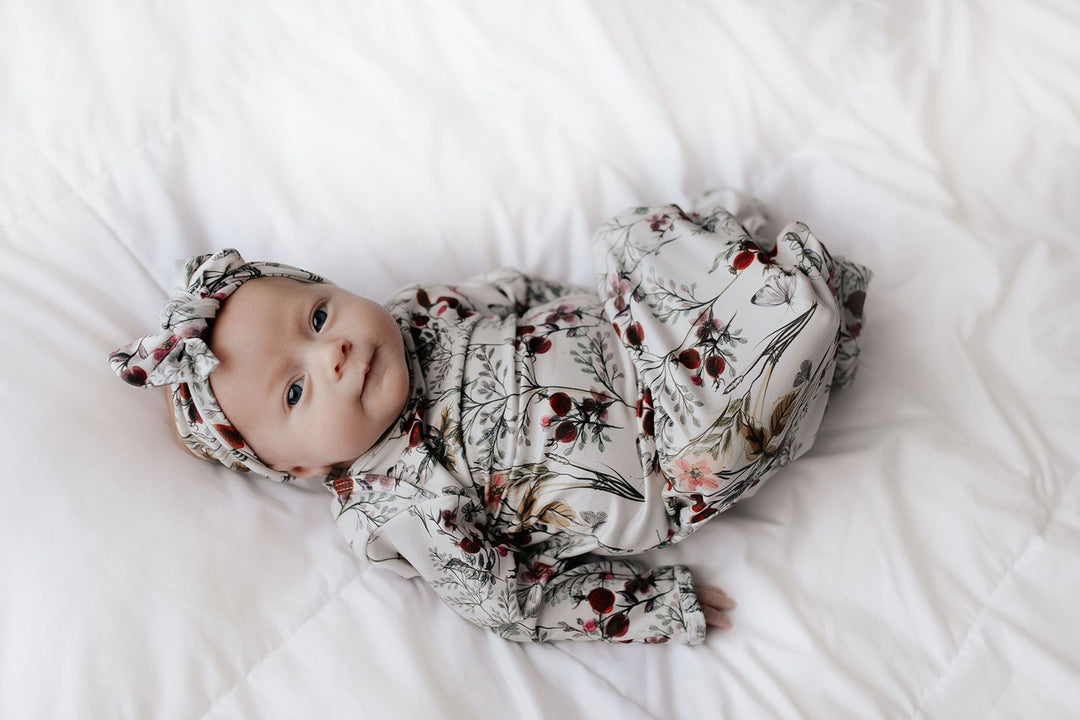 Flower Knotted Gown and Bow