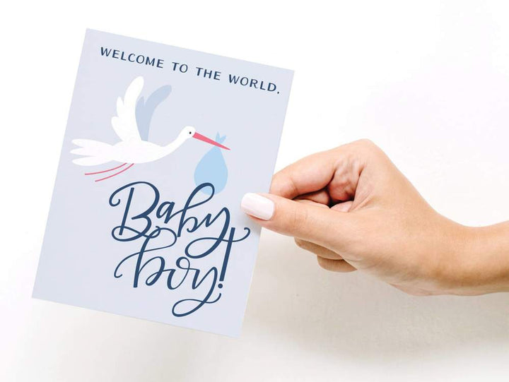 Welcome to the World, Baby Boy! Greeting Card