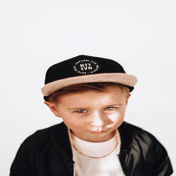 Tan Bill Snapback - Kids Hat, Toddler Summer Hat, Headwear