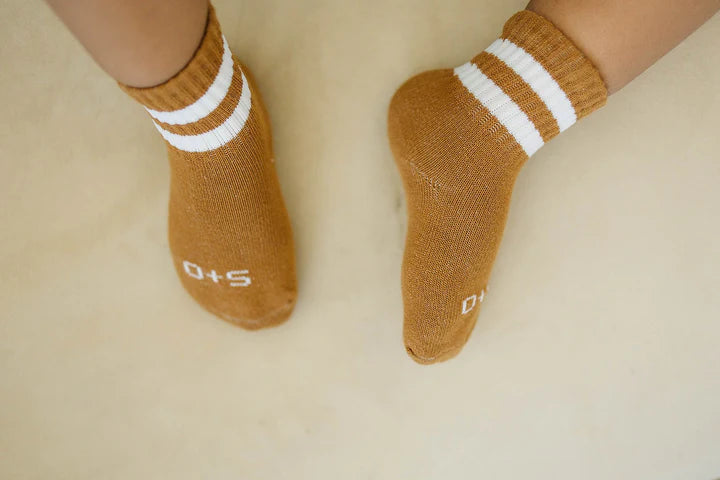 Crew Socks 3 Pack White/Black Stripes