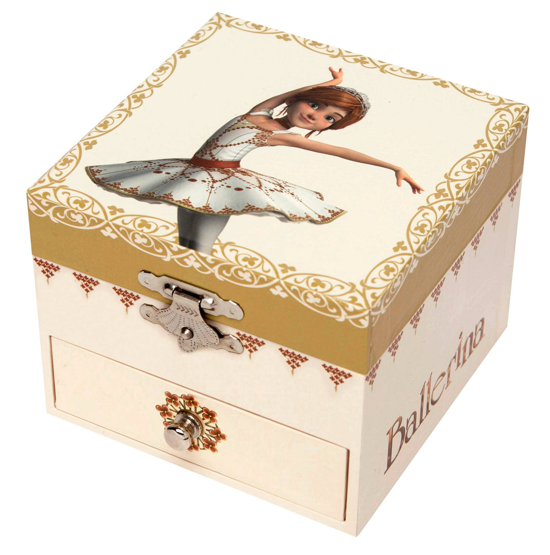 Cube Ballerina Music Box and Jewelry Storage