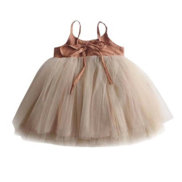 Mila Linen Tulle Dress