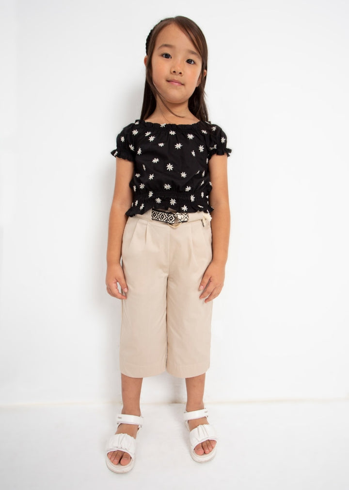 Embroidered Loose Flower Shirt