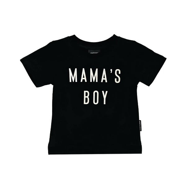Mama's Boy - Black Tee