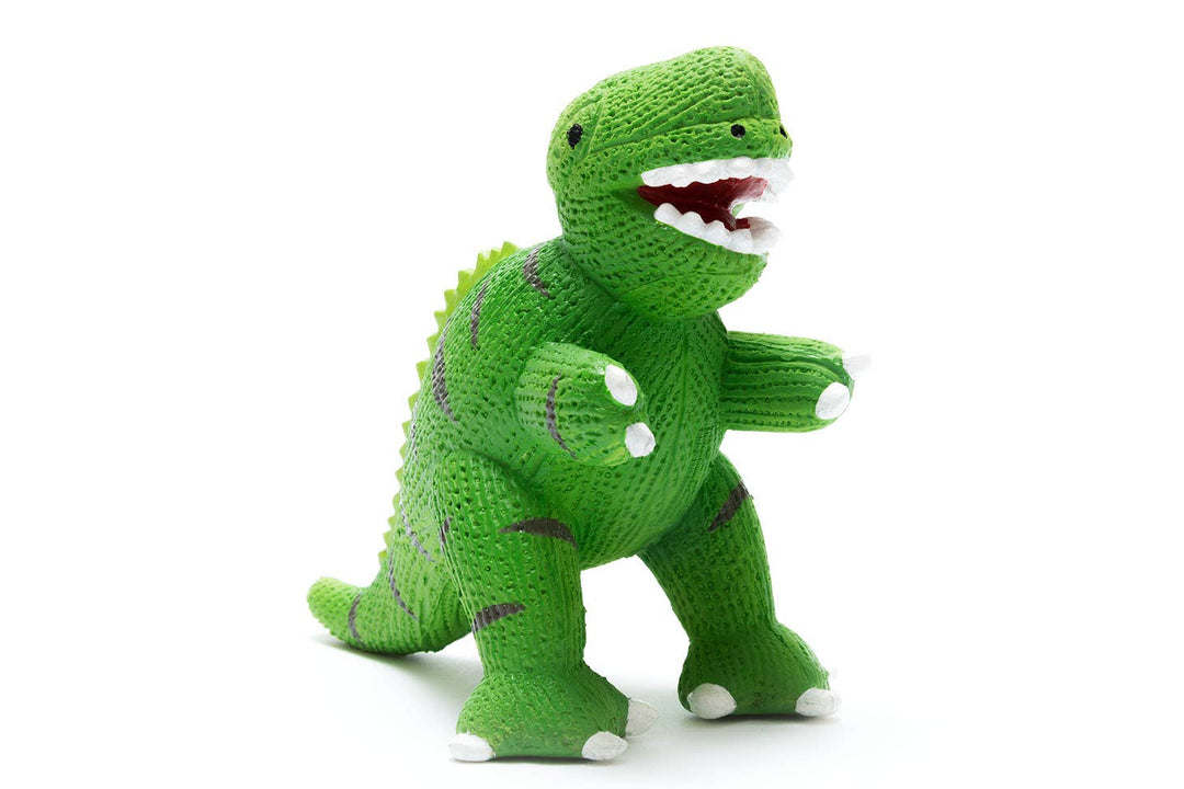 Natural Rubber T Rex Dinosaur Toy, Bath Toy and Teether