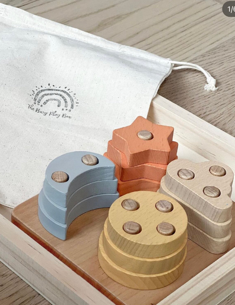 Sort and stack peg puzzle - 1st