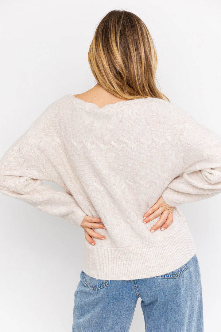 Cream Knit Sweater